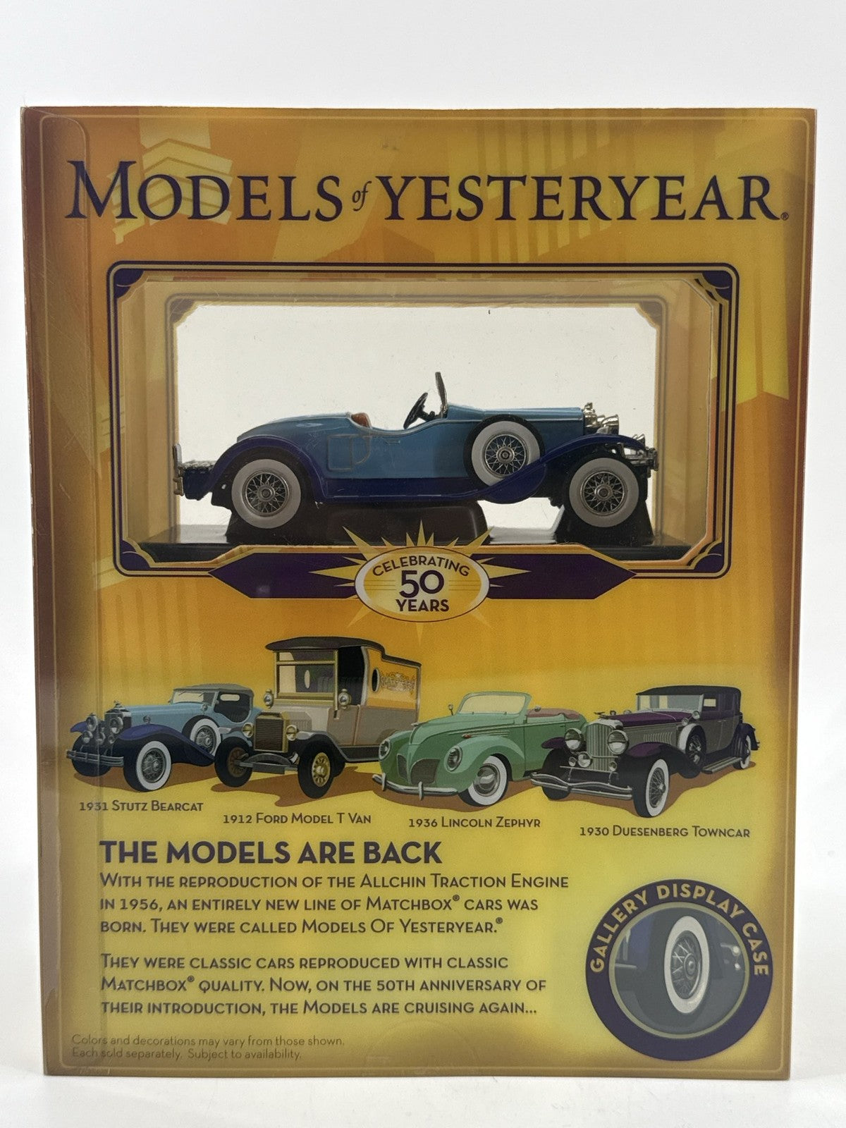 Matchbox Yesteryear Y-14 1931 Stutz Bearcat Blue Diecast