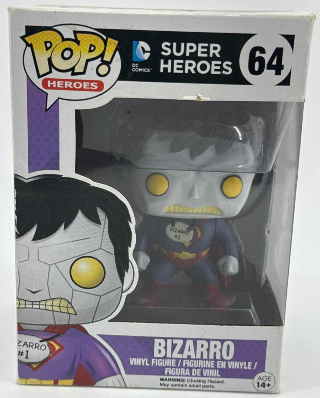 Funko Pop DC Super Heroes #64 Bizarro Vaulted 2014 Vinyl Figure NIB Rare HTF