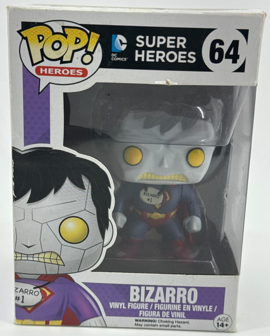 Funko Pop DC Super Heroes #64 Bizarro Vaulted 2014 Vinyl Figure NIB Rare HTF