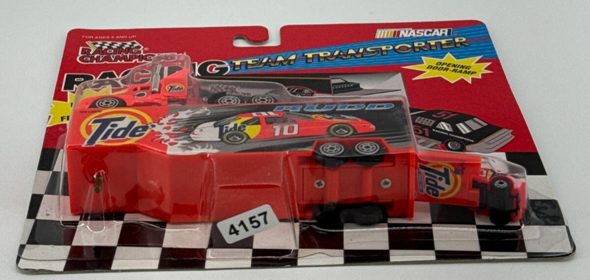 1996 NASCAR #10 Ricky Rudd Tide Racing Team 1/87 Diecast  Transporter & Car 