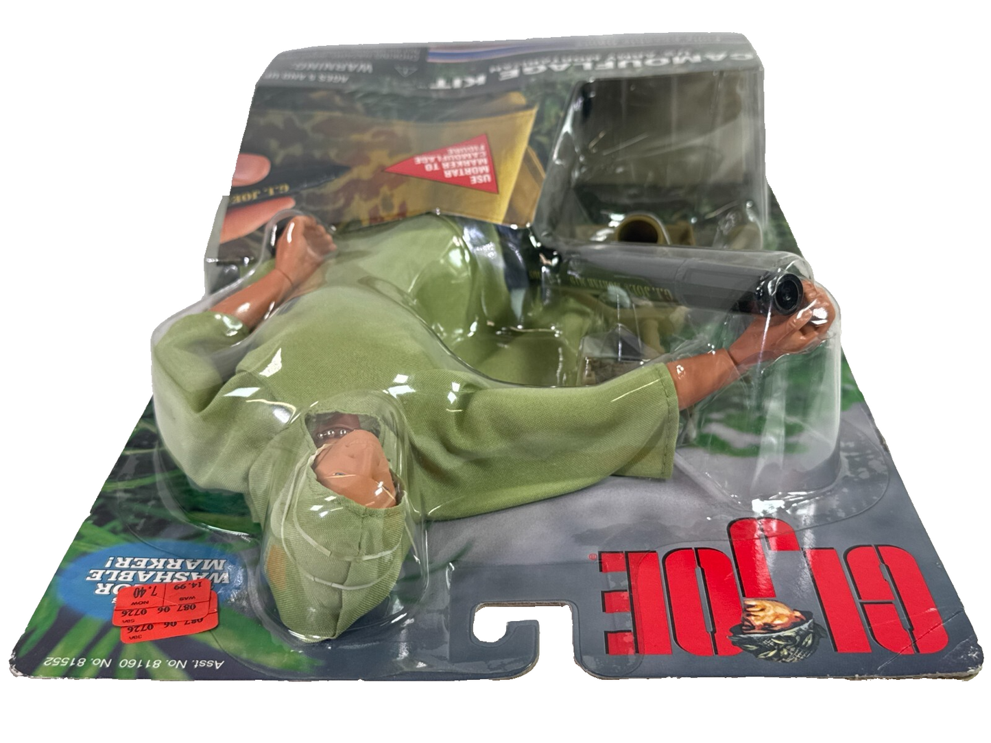 GI Joe Camouflage Kit US Army Mortarman 12" Figure 1999 Hasbro Vintage Set