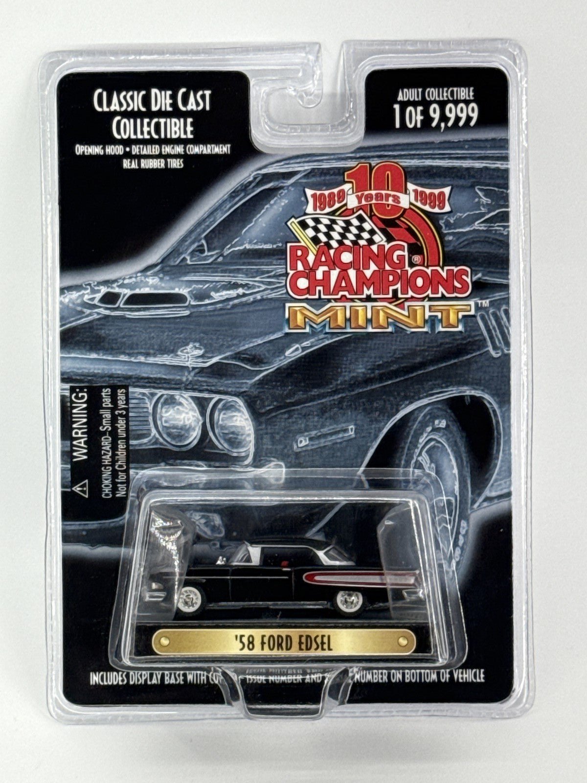 Racing Champions Mint 1998 '58 Ford Edsel Black 1:64 Diecast 1 of 9,999