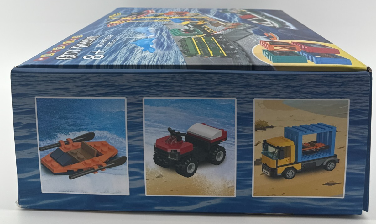 HOGOKIDS City Harbor Building Set HG1028 1373 PCS Port Train Ship Crane New