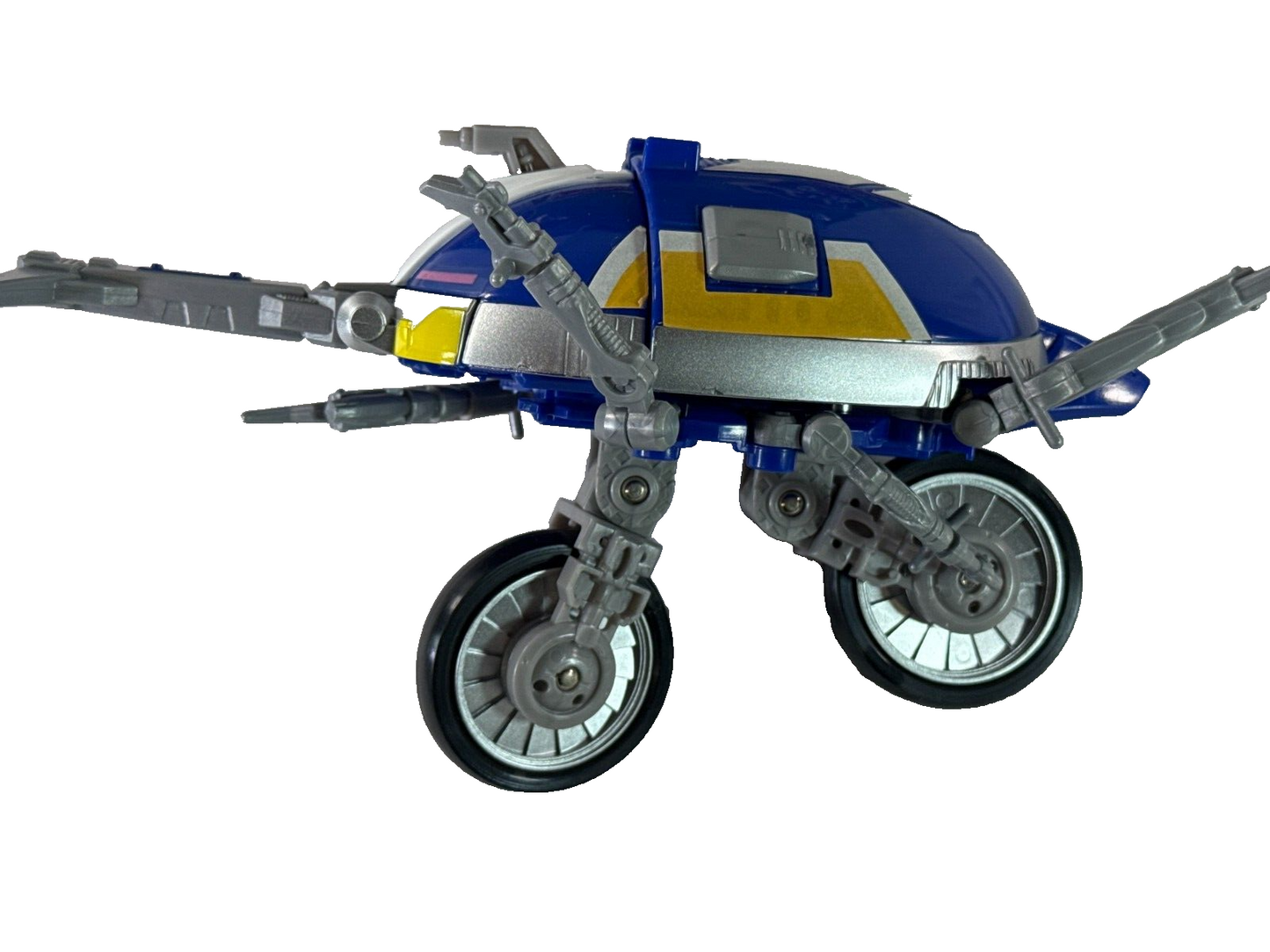 1996 Bandai Beetleborgs Blue Stinger Transforming Bike 3-Way Vehicle w/ Box 5316