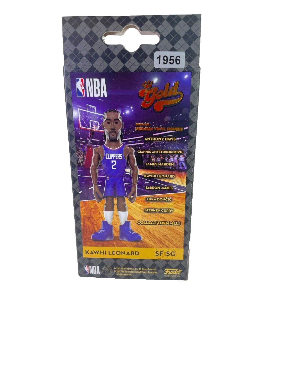 Funko Gold Kawhi Leonard CHASE Figure White Clippers Jersey NBA DRM210812 1956
