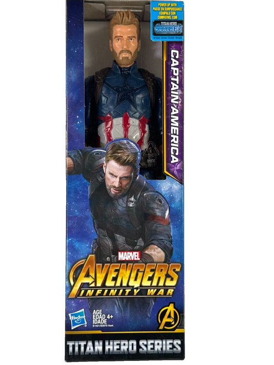 MARVEL AVENGERS TITAN HERO SERIES CAPTAIN AMERICA 12" ACTION FIGURE