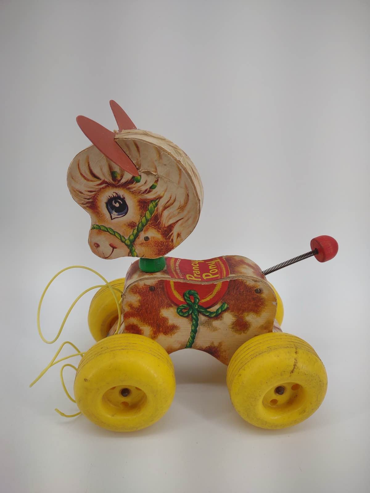 Fisher-Price 1965 Prancy Pony Pull Toy #617 Clip Clop Noise
