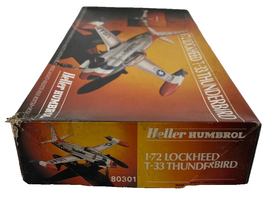 Heller Humbrol Lockheed T-33 Thunderbird 1/72 USAF Jet Trainer Model Kit 80360