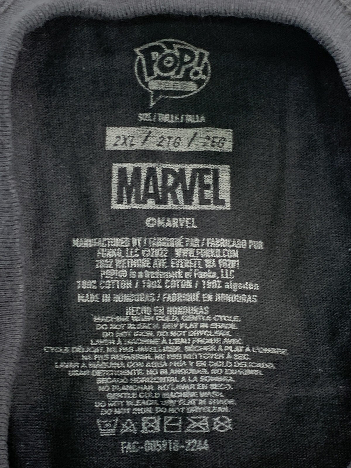 Funko T Shirt Marvel Mens 2XL Black Rescue Infinity Saga Pop Crewneck 2X