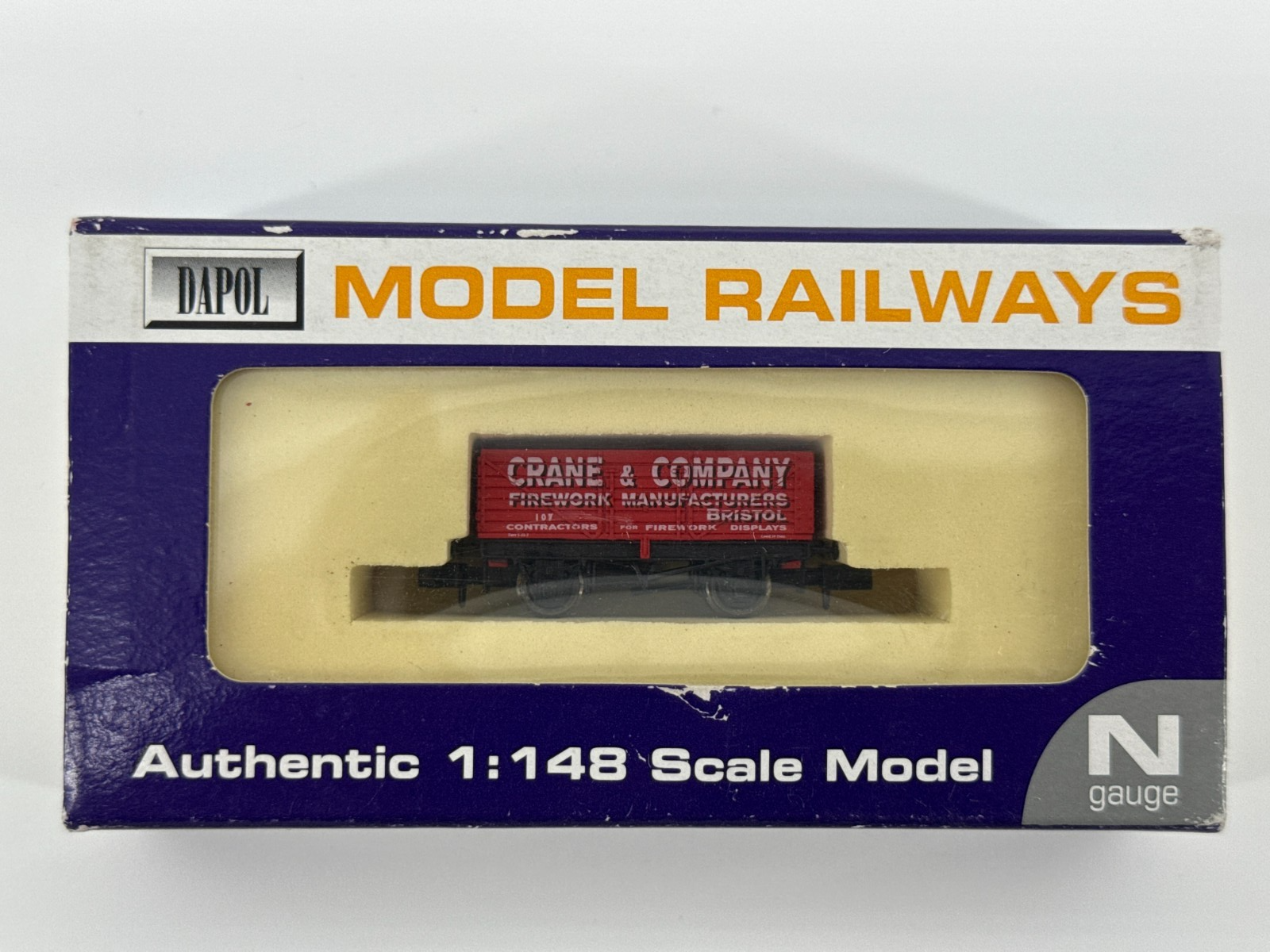 Dapol N Gauge 7 Plank Wagon Crane & Company Bristol Ltd Ed Coal Car 3015