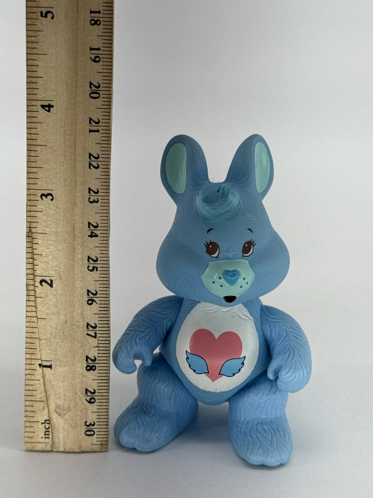 1985 Kenner Care Bear Swift Heart Rabbit Blue Figure