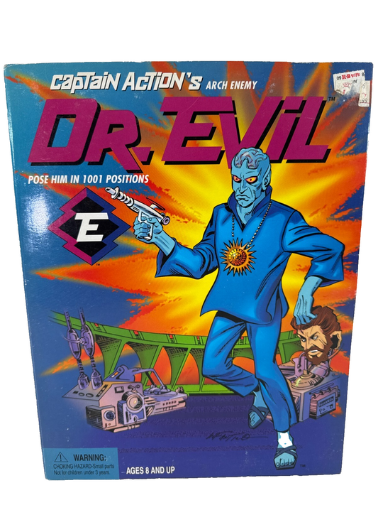 1998 Captain Action Dr. Evil Arch Enemy Figure Playing Mantis Villain Series MIB