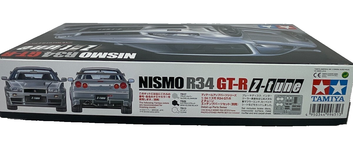 Tamiya 1/24 Nissan GT-R R34 Z-Tune Nismo Model Kit 24282 Used In Box Part Built