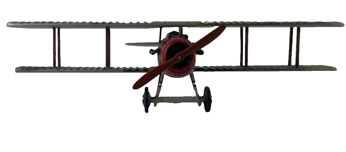 Wooden WWI SPAD XIII Model Airplane Biplane Handcrafted Military Plane 2097