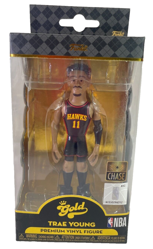 Funko Gold NBA Trae Young Chase Variant – Premium Vinyl Figure – Hawks #11 1952