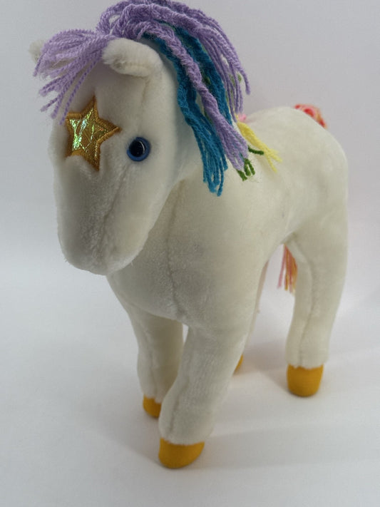 1983 Rainbow Brite STARLITE Horse 12" Plush Pony Hallmark Mattel