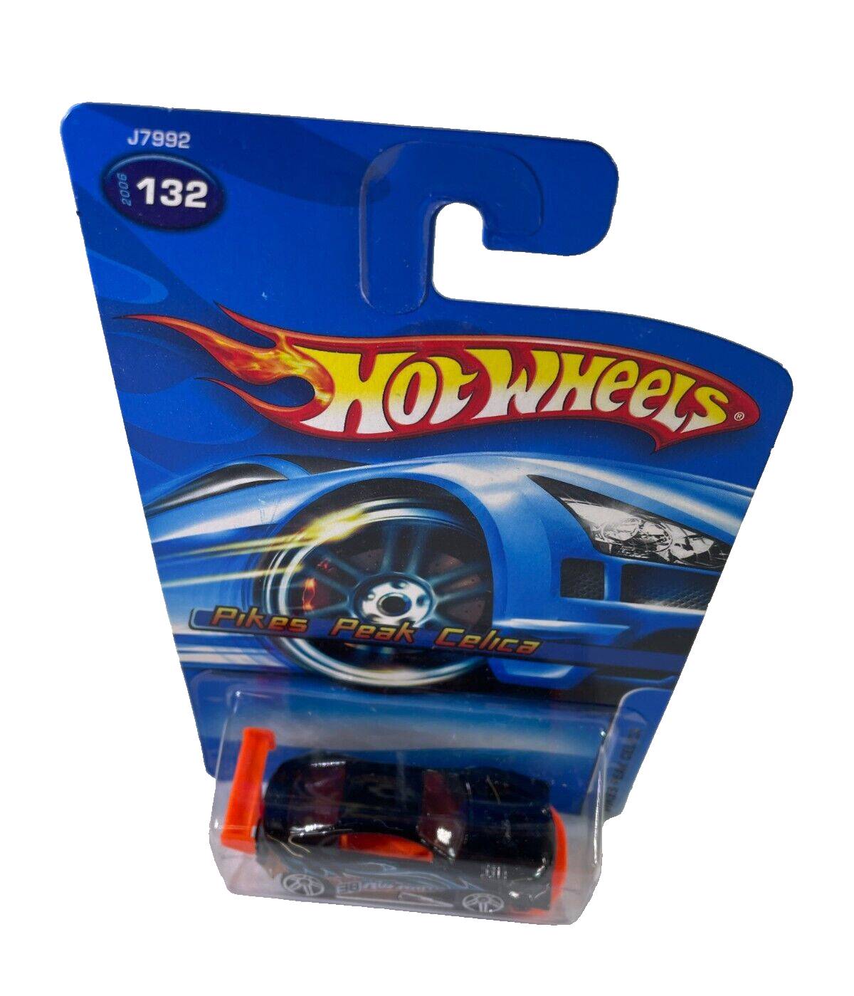 Hot Wheels Pikes Peak Celica #38 Black Orange Spoiler Diecast 2005 NM/C