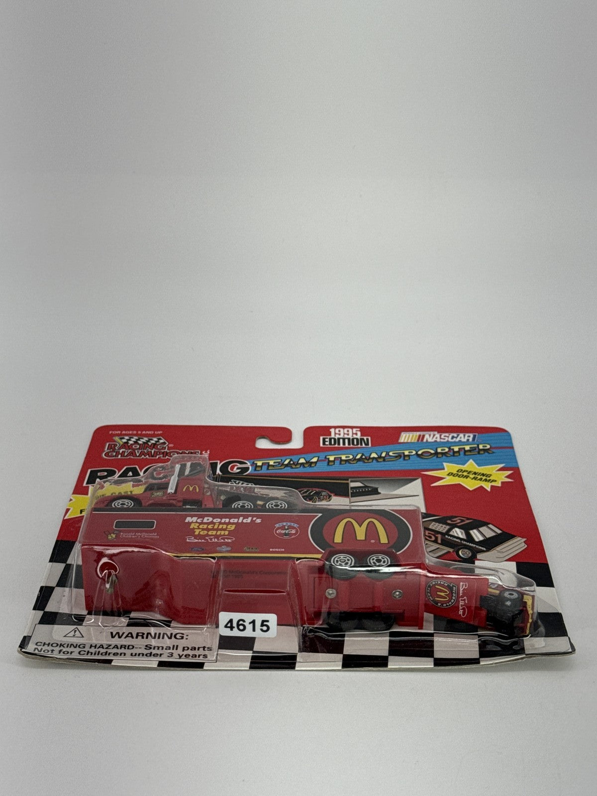 1995 Racing Champions McDonald's Bill Elliott #94 Transporter & Car NASCAR