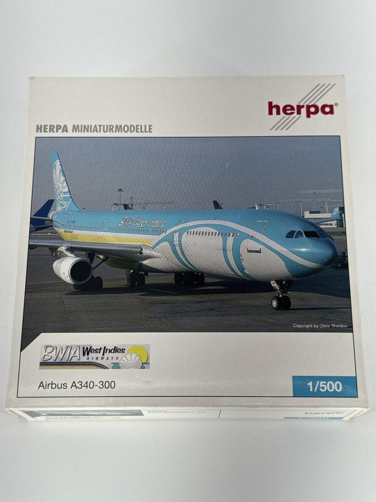 Herpa 1:500 BWIA West Indies Airways Airbus A340-300 Model Aircraft 513593