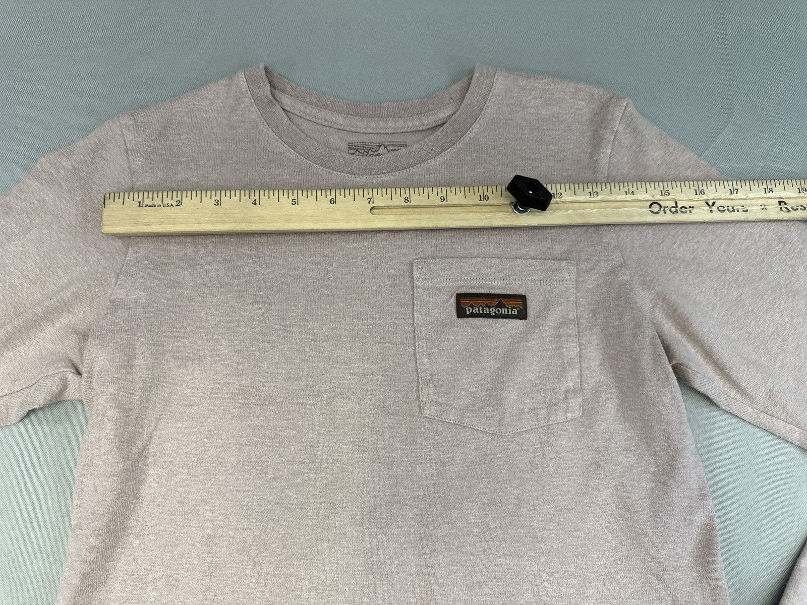 Patagonia 53335FA21 Long Sleeve Crewneck Shirt Unisex XS Gray Hemp Organic