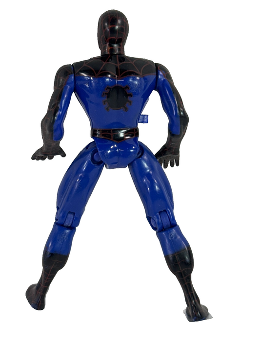 1995 ToyBiz Marvel Spider-Man Spider-Sense Action Figure Black Blue 5" Loose
