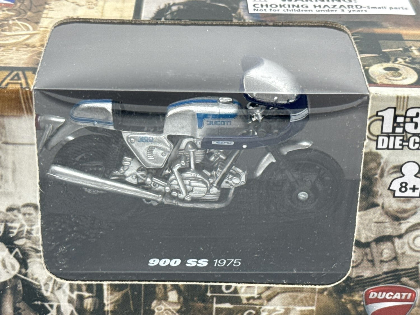 Ducati 900 SS 1975 Diecast Motorcycle 1:32 NewRay Malibu Intl Model Bike NIB