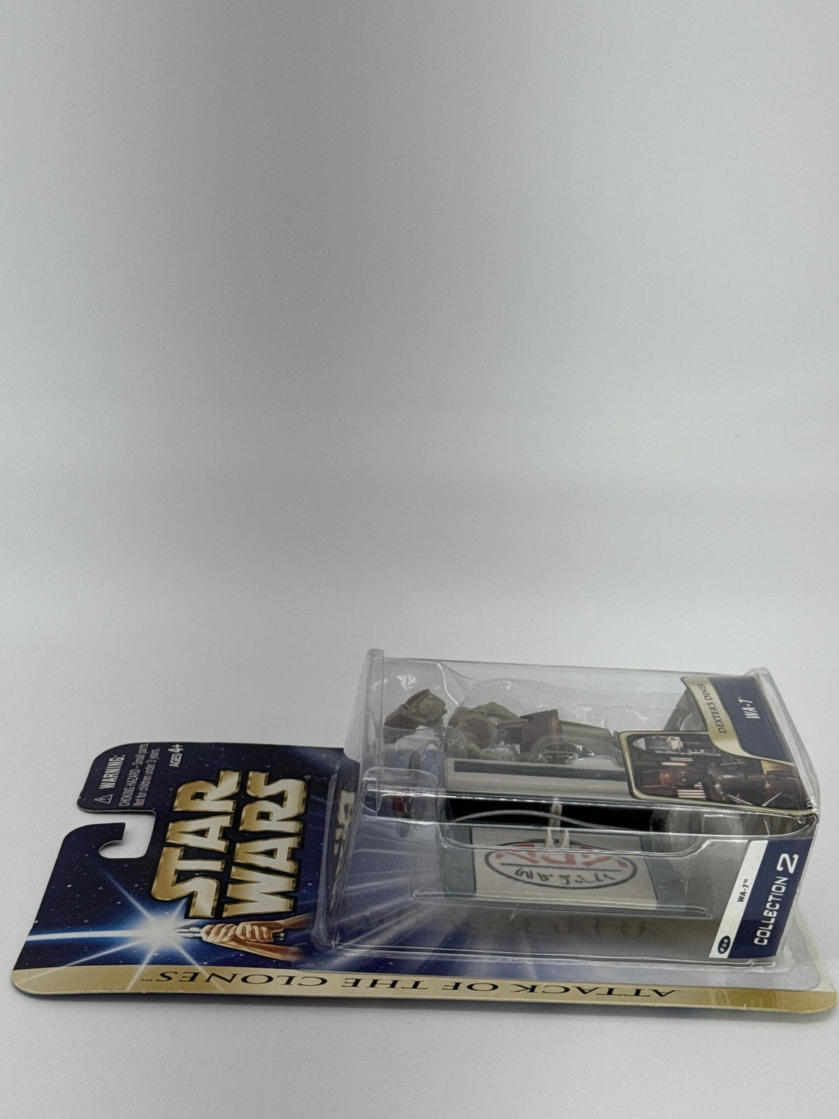2003 Star Wars AOTC WA-7 Dexter's Diner Action Figure #28 Hasbro NIB
