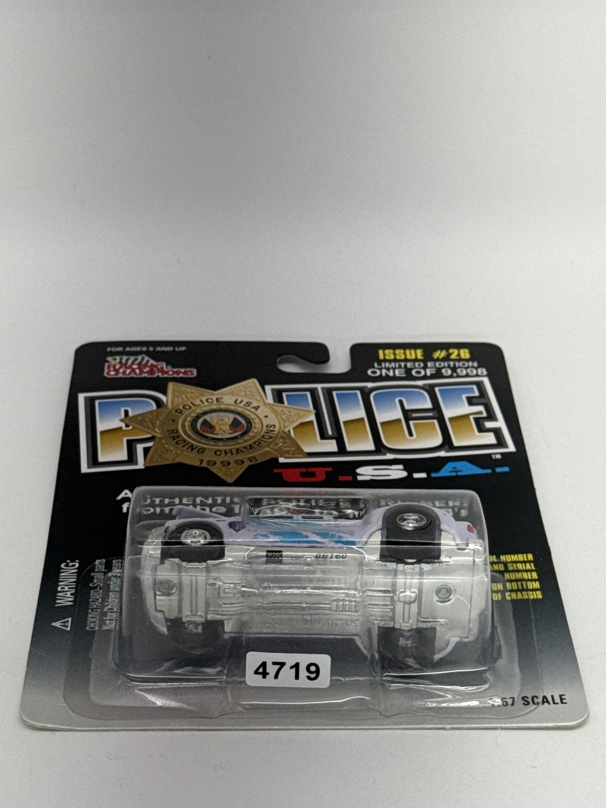 Racing Champions Police USA 1999 Ford F-350 Causeway Police Dept 1:67 Diecast