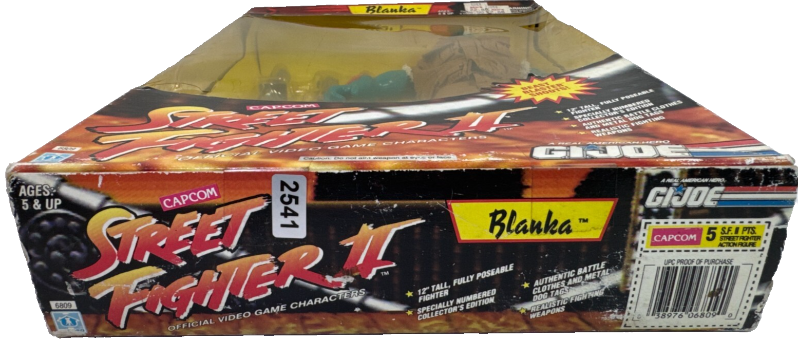 GI Joe Street Fighter II Blanka 12" Figure 1993 Hasbro NIB Beast Blaster Capcom