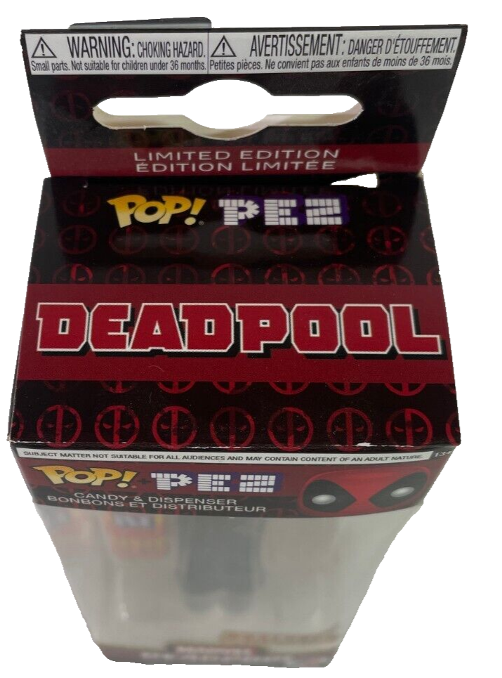 PEZ Funko Pop! Marvel Deadpool Dispenser Black BoxLunch Exclusive