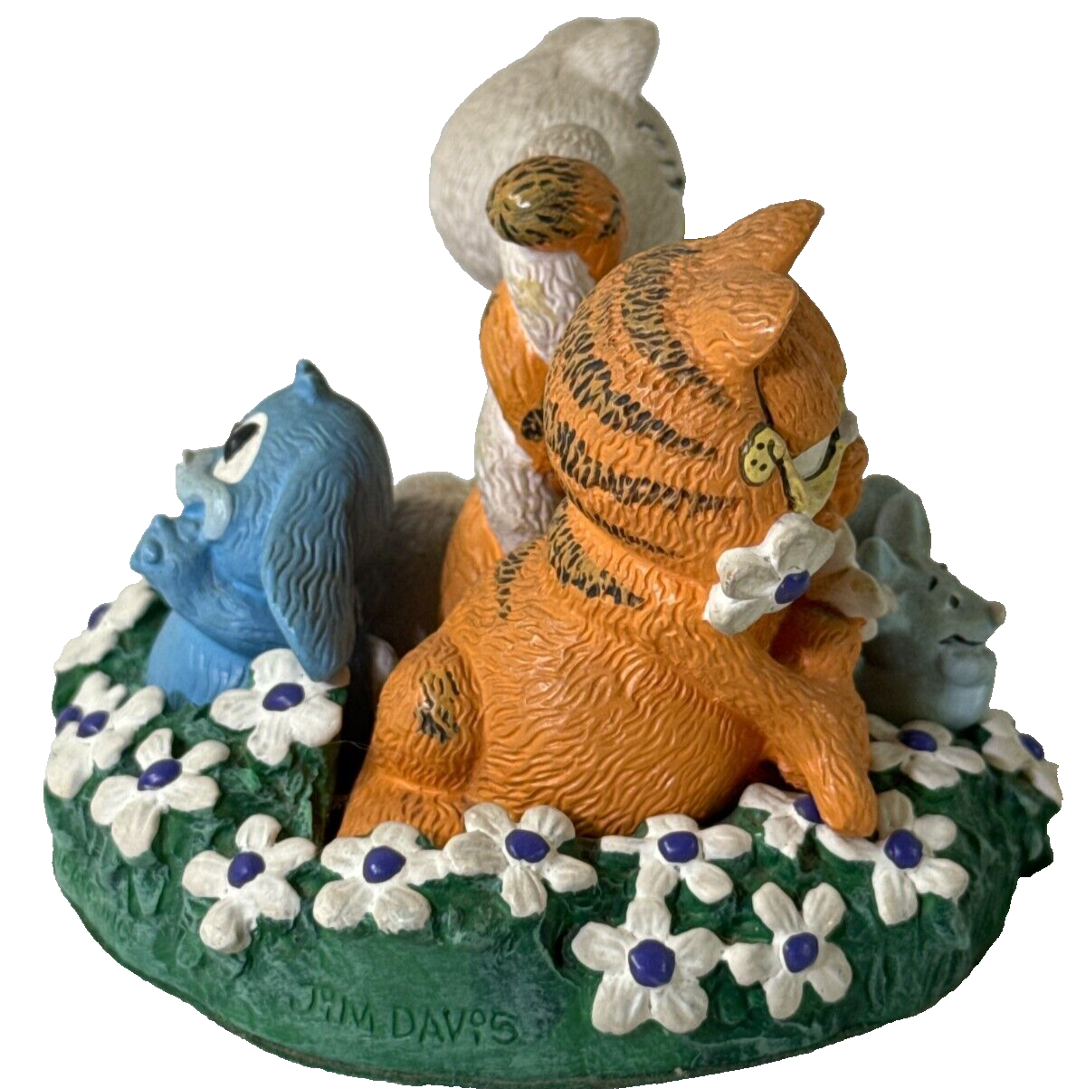 1993 Danbury Mint Garfield Love in Bloom Figurine Jim Davis Vintage Collectible