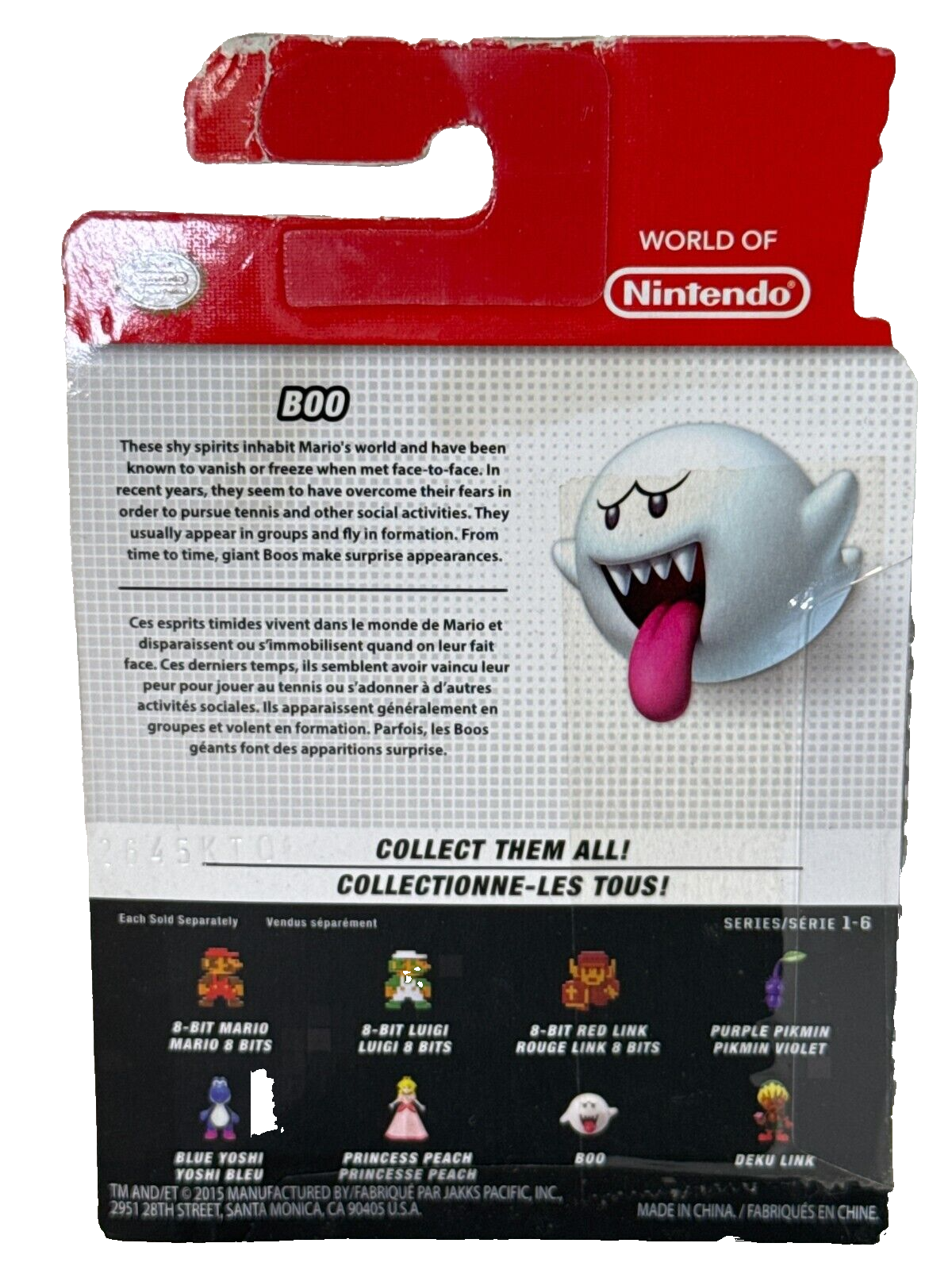 World of Nintendo Super Mario Boo Ghost 2.5" Figure Jakks Pacific Series 1-6
