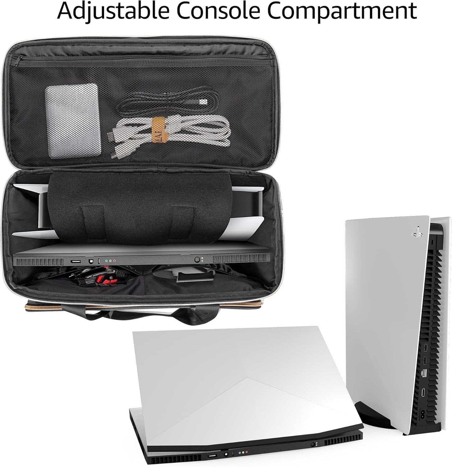 Trunab Travel Bag for PS5 Xbox Series X Console Case Storage Carrying Tote NEW