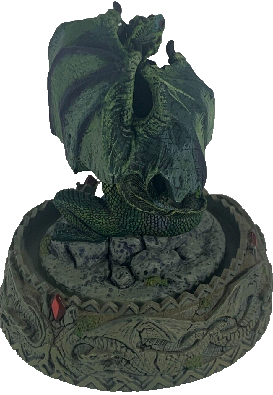 Franklin Mint Dragonfire Sculpture Michael Whelan LE A1735 w/ Glass Dome Fantasy
