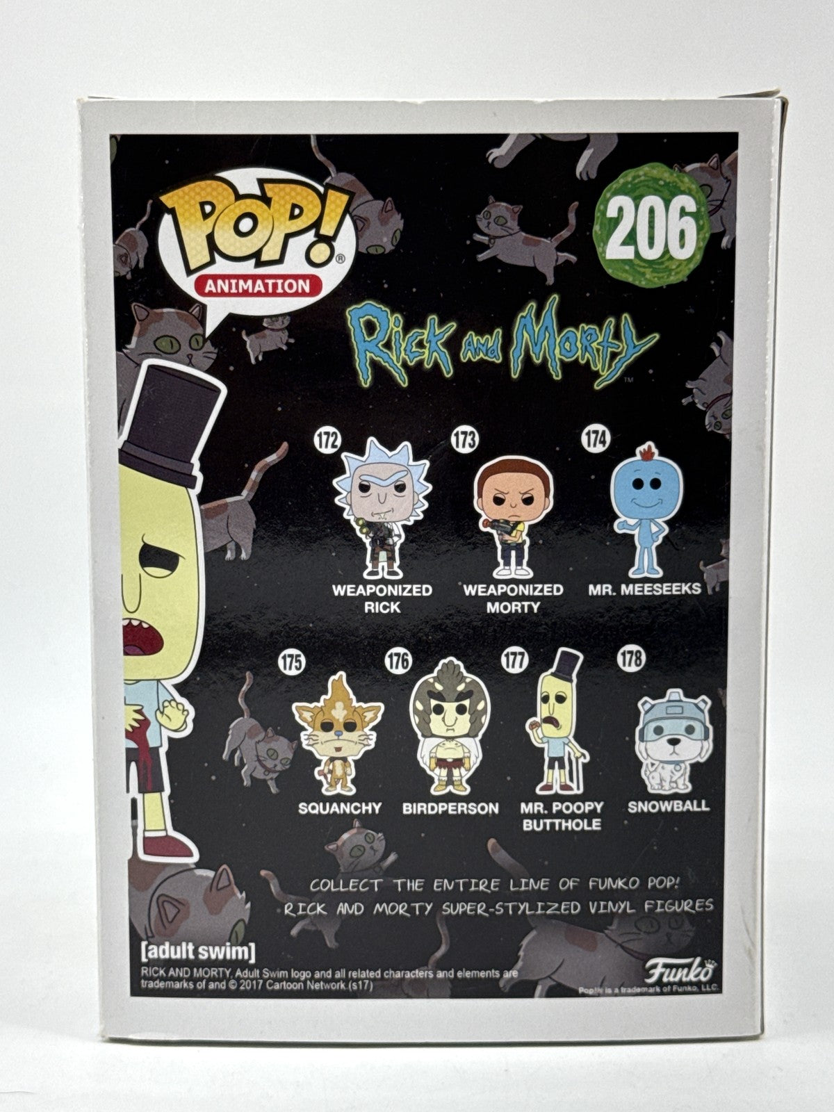 Funko Mr. Poopy Butthole Pop Mr. Animation Rick Morty #206 Vinyl