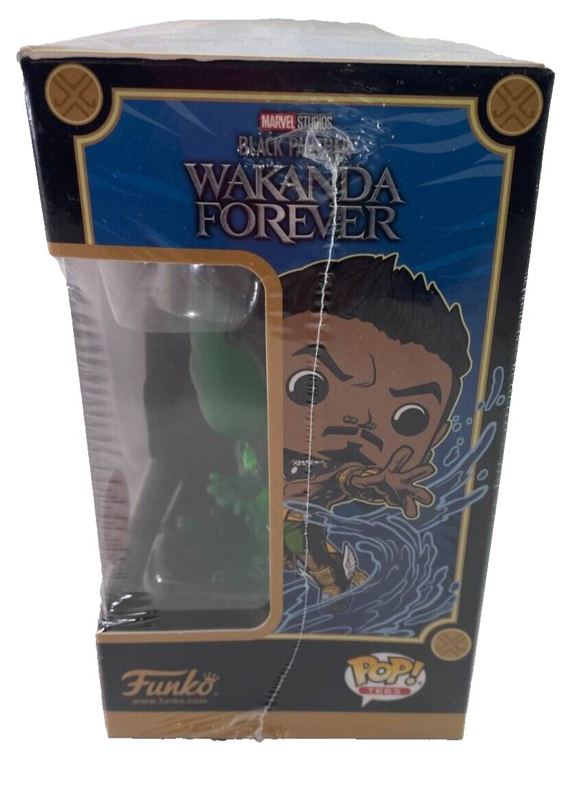 Funko Pop! Tee Black Panther Wakanda Forever Namor MEDIUM GameStop Exclusive 🌊