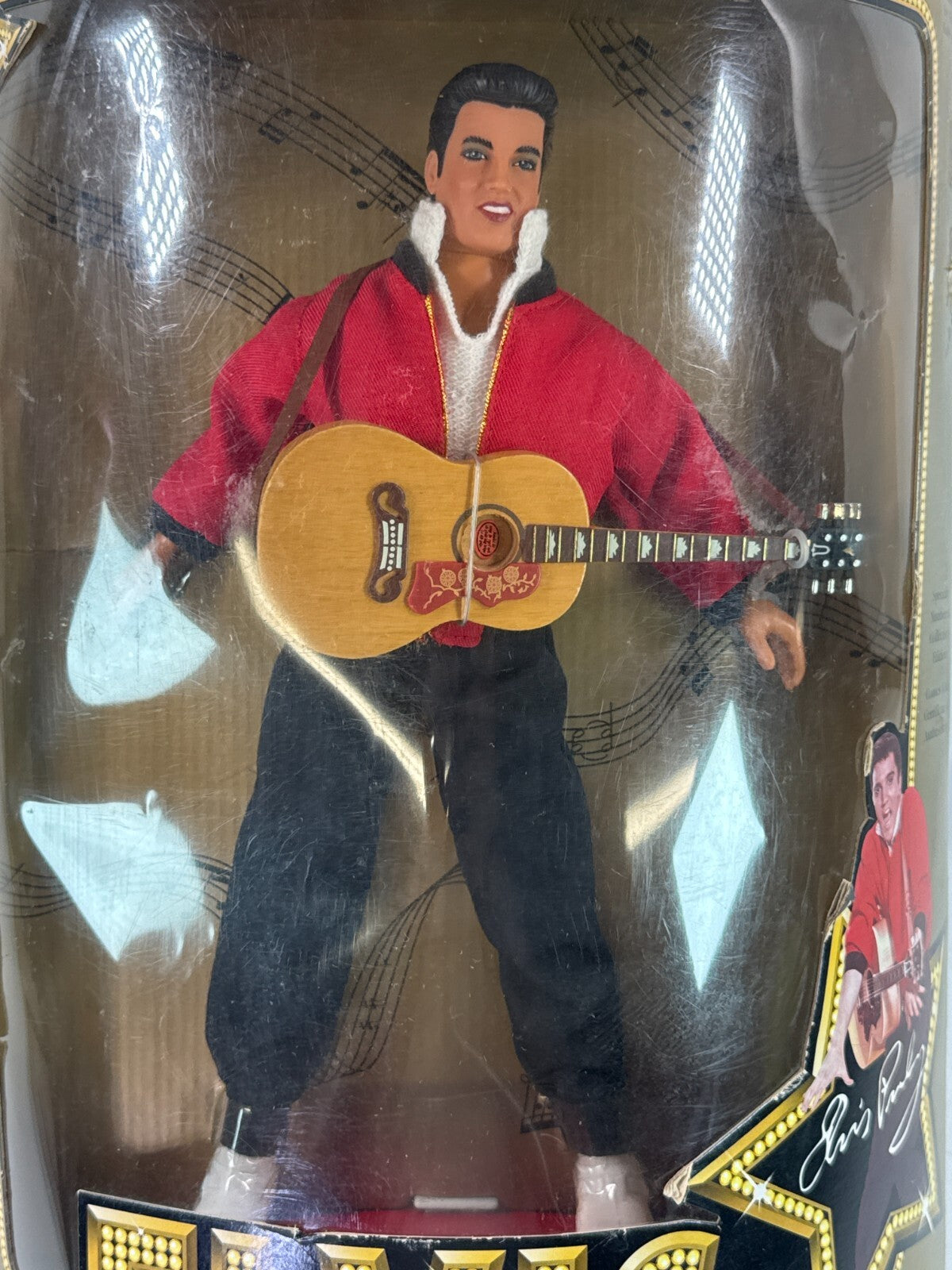 1993 Hasbro Jailhouse Rock Elvis Presley 12" Doll Open Box Incomplete Display