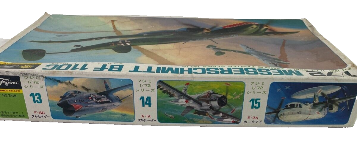 Fujimi 1/72 Messerschmitt Bf 110C WWII German Fighter Kit #7A16 Open Box