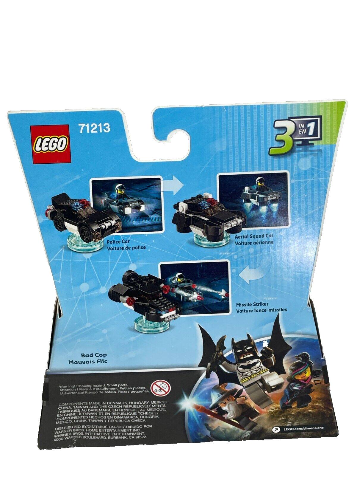 LEGO Dimensions Bad Cop Fun Pack 71213 - 62 Pcs w/ Police Car New Sealed minifig