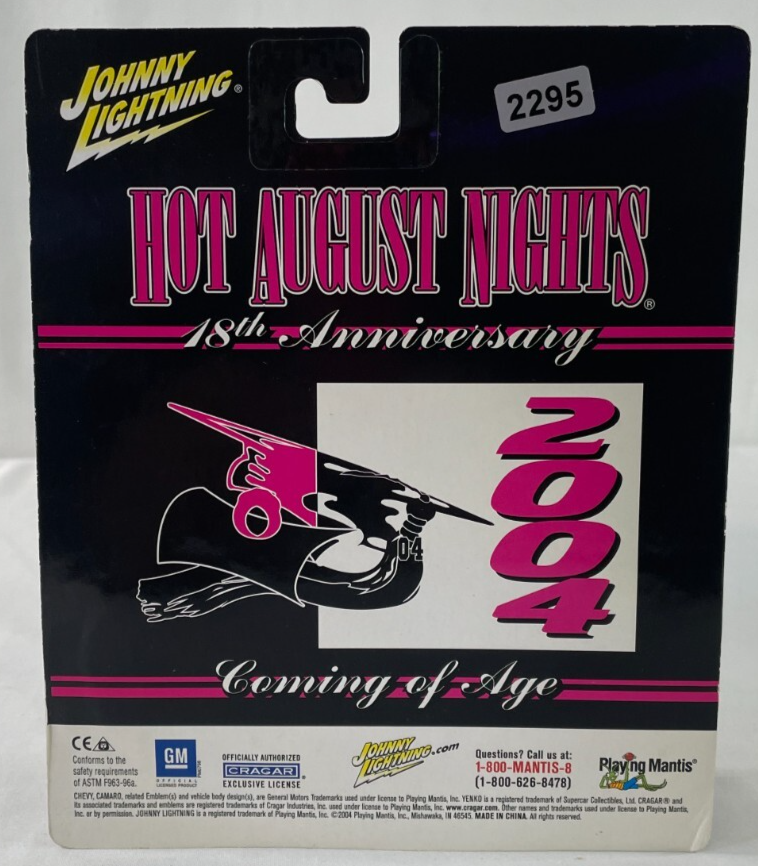 Johnny Lightning 2004 Hot August Nights '69 Yenko Camaro SIGNED 1:64 Diecast