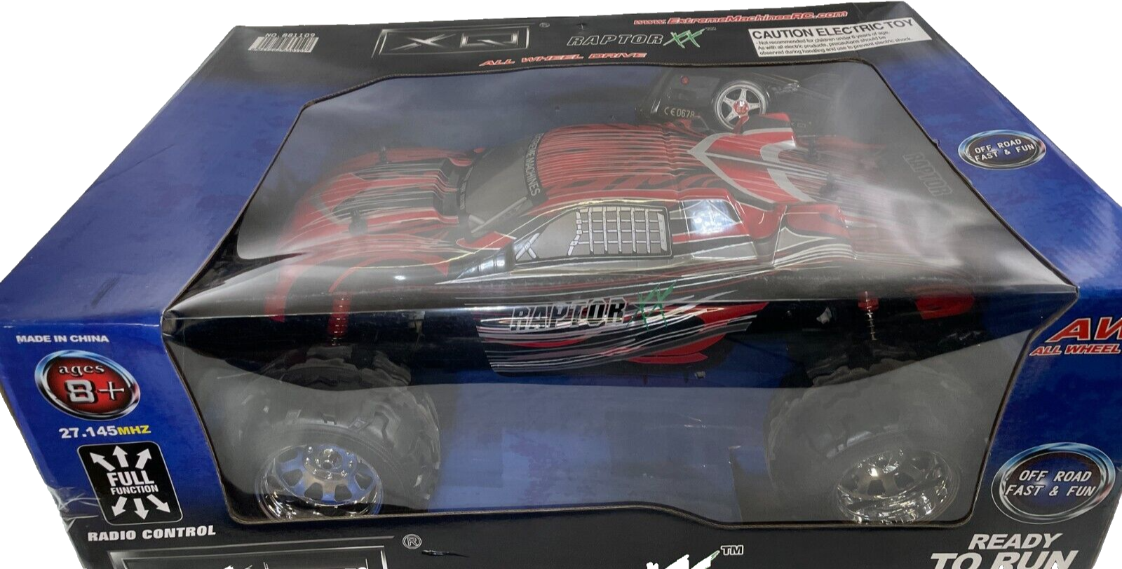 XQ Raptor XX AWD Off-Road RC Truck 27MHz Red Fast Remote Control Toy 881