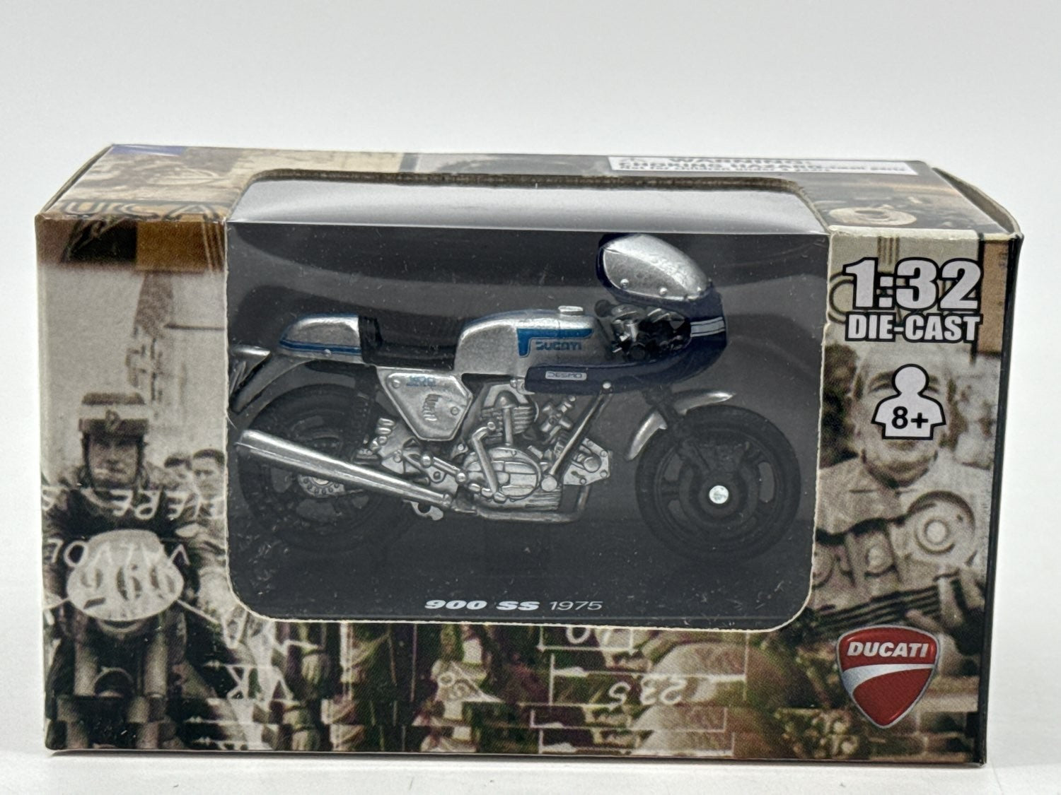 Ducati 900 SS 1975 Diecast Motorcycle 1:32 NewRay Malibu Intl Model Bike NIB