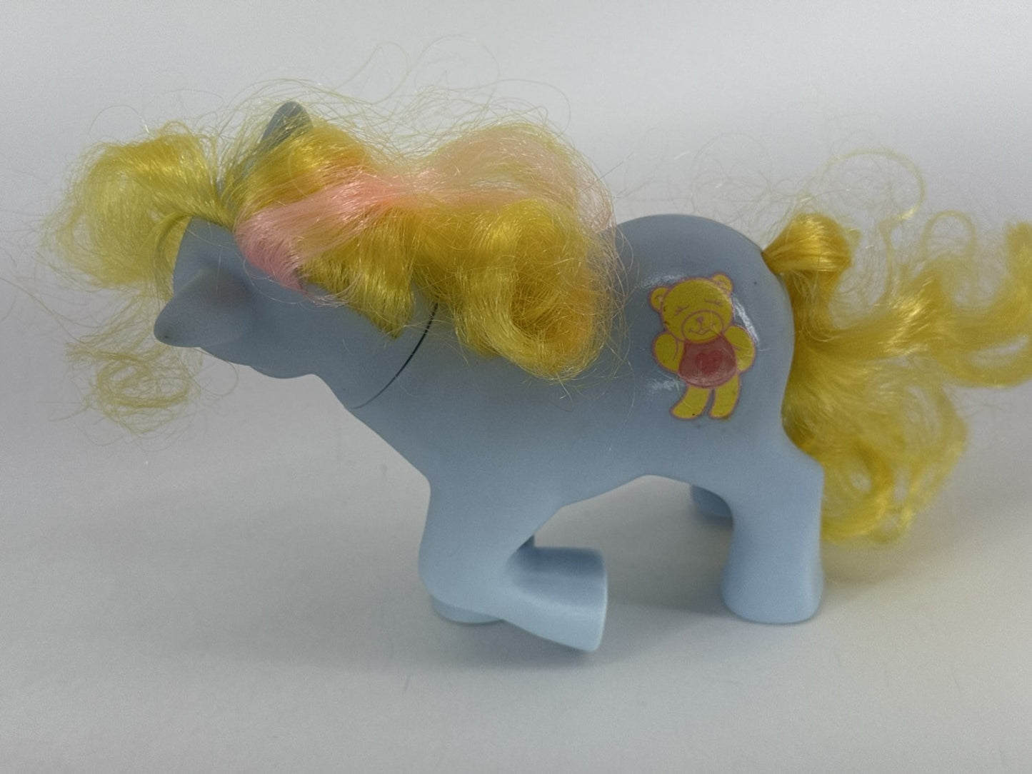 1984 G1 MLP Magic Message Blue Cuddles Bear