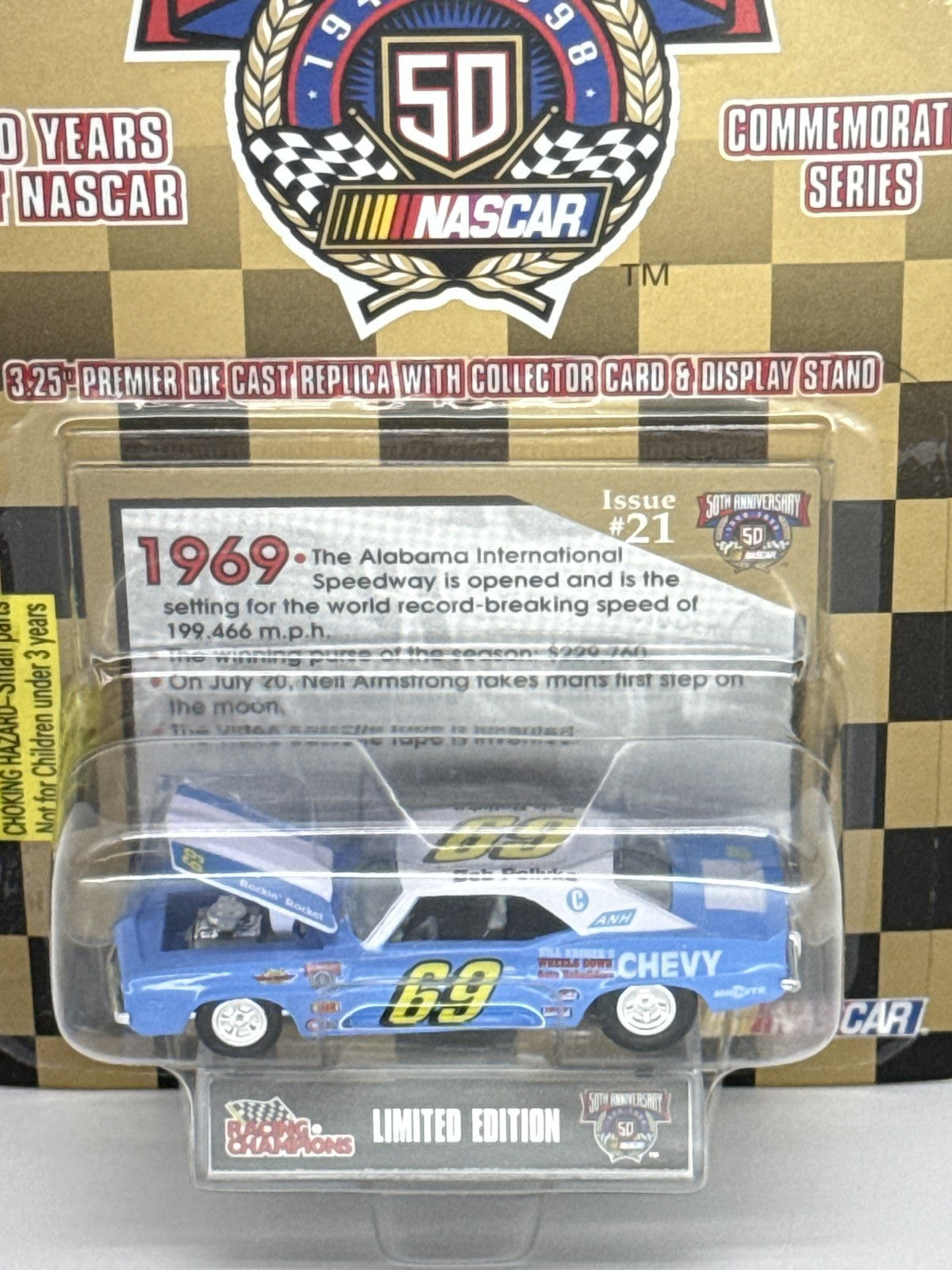 1969 NASCAR Racing Champions 50th Anniv. Chevy Diecast Issue #21