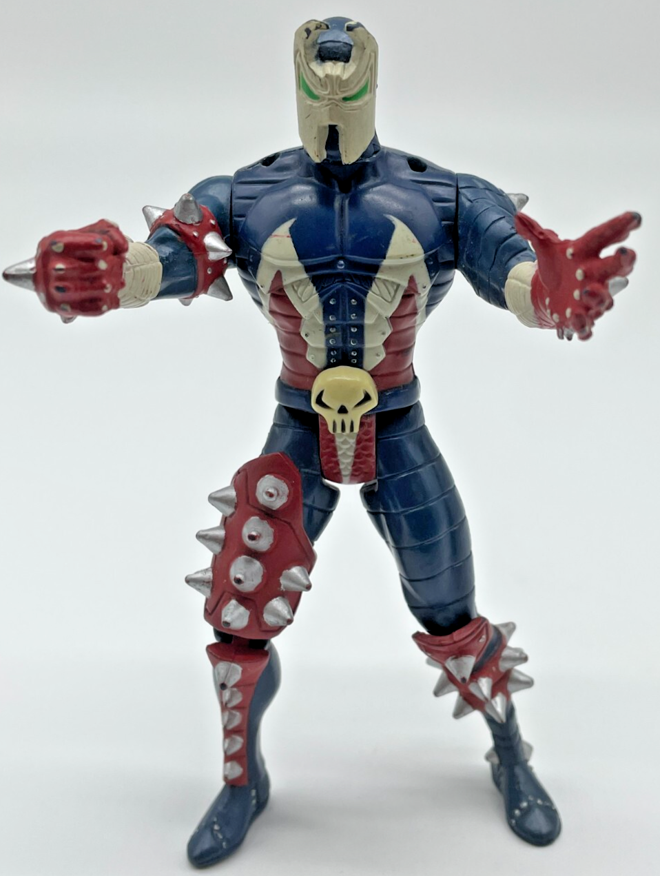 1994 McFarlane Medieval Spawn Series 1 Action Figure Blue Red Spiked Armor