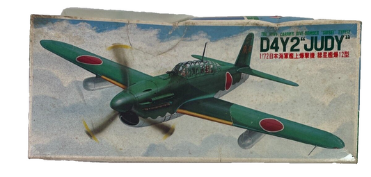 WWII Fujimi D4Y2 Judy Suisei Type12 1/72 IJN Dive Bomber Model Kit Vtg Rare