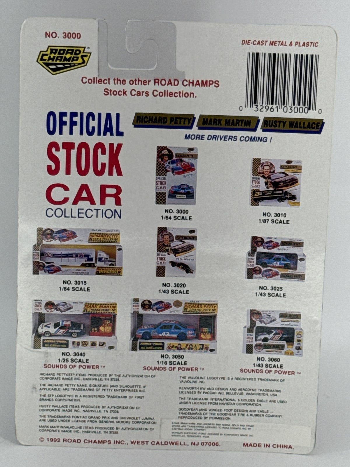 1992 Road Champs Richard Petty #43 STP Pontiac Grand Prix NASCAR 1:64 Diecast