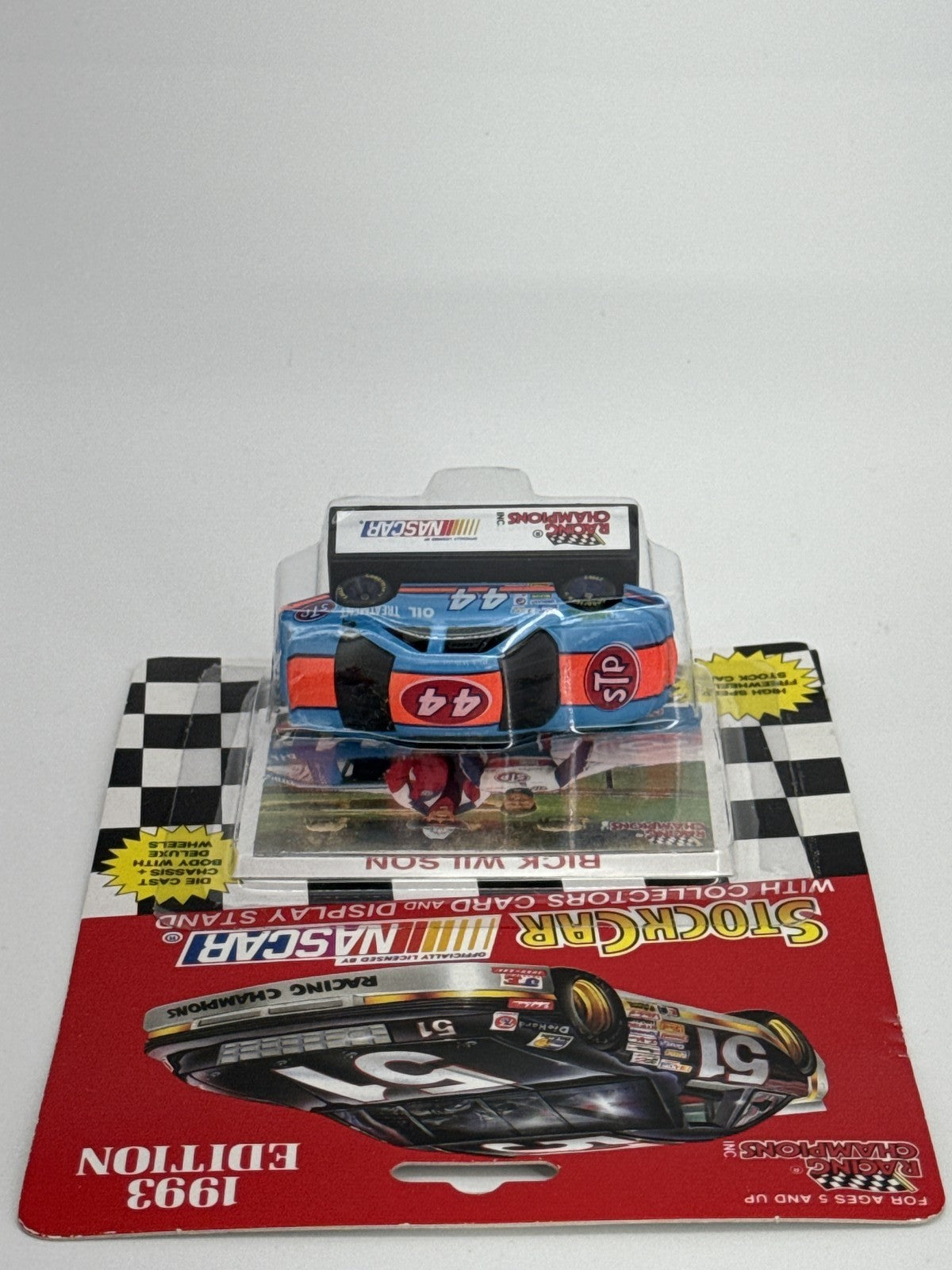 1993 Racing Champions NASCAR #44 Rick Wilson Stock Car 1:64 Diecast w/Card