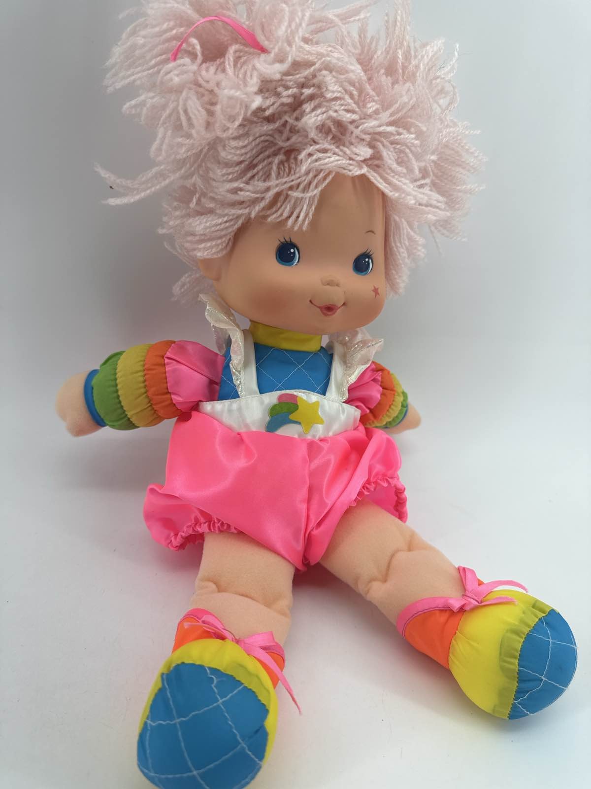 1983 Rainbow Brite Pink Baby Brite Doll 15" Plush Hallmark Mattel