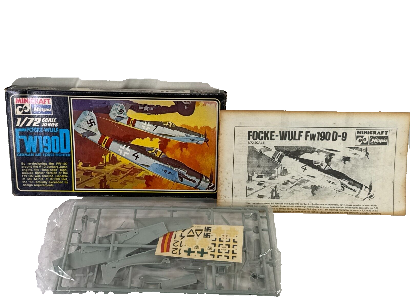 🛩️ Hasegawa 1/72 Focke-Wulf Fw190D-9 Model Kit (#1168) – Iconic WWII German